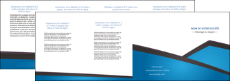 faire depliant 4 volets  8 pages  bleu fond bleu couleurs froides MIF57889