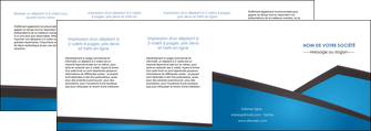 modele depliant 4 volets  8 pages  bleu fond bleu couleurs froides MIF57895
