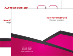 creation graphique en ligne carte de visite fuchsia gris fond fuchsia MIFLU57907