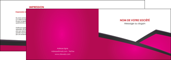 imprimer depliant 2 volets  4 pages  fuchsia gris fond fuchsia MIFLU57915