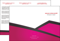 modele en ligne depliant 3 volets  6 pages  fuchsia gris fond fuchsia MIFLU57925