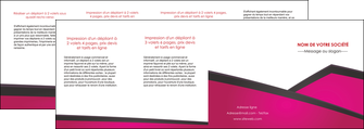 imprimer depliant 4 volets  8 pages  fuchsia gris fond fuchsia MIFLU57947