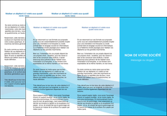 maquette en ligne a personnaliser depliant 3 volets  6 pages  web design bleu bleu pastel couleurs froides MLIGBE57977