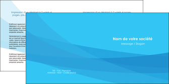exemple depliant 2 volets  4 pages  web design bleu bleu pastel couleurs froides MLIGBE57981