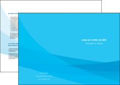 exemple depliant 2 volets  4 pages  web design bleu bleu pastel couleurs froides MLIGBE57991