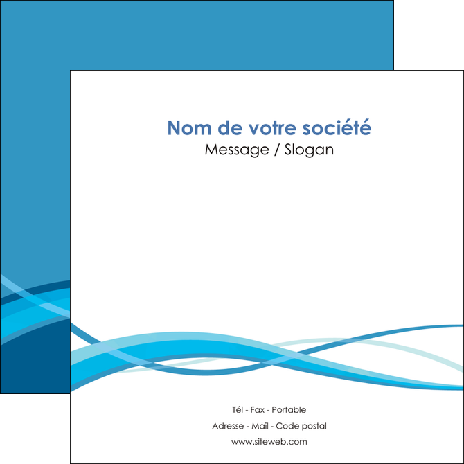 imprimerie flyers bleu couleurs froides fond bleu MFLUOO58147