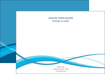 creer modele en ligne flyers bleu couleurs froides fond bleu MIF58149