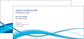 cree carte de correspondance bleu couleurs froides fond bleu MIF58153