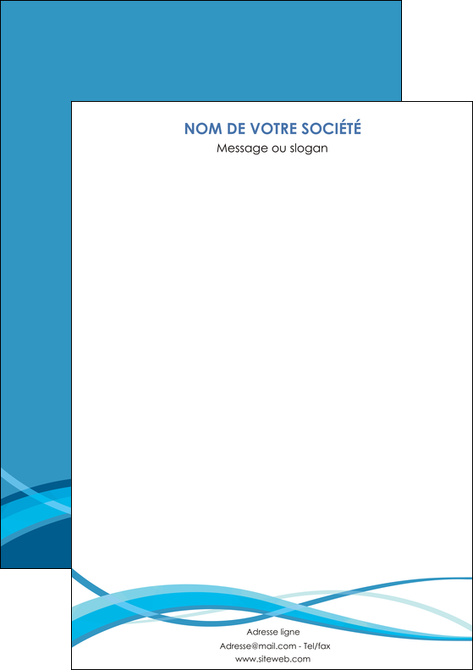 maquette en ligne a personnaliser affiche bleu couleurs froides fond bleu MFLUOO58157