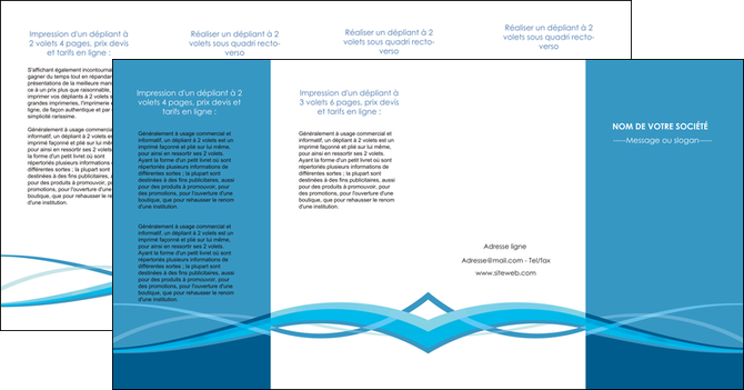 modele depliant 4 volets  8 pages  bleu couleurs froides fond bleu MFLUOO58163
