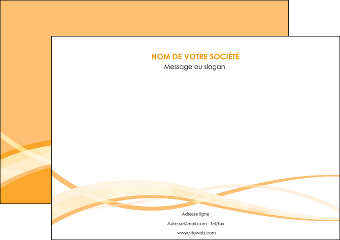 modele affiche orange pastel fond pastel tendre MID58197