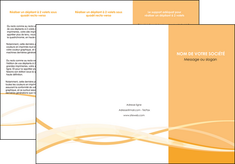 faire modele a imprimer depliant 3 volets  6 pages  orange pastel fond pastel tendre MID58203