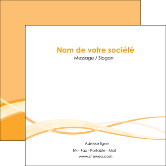 personnaliser modele de flyers orange pastel fond pastel tendre MID58211