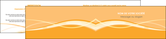 modele depliant 2 volets  4 pages  orange pastel fond pastel tendre MID58213