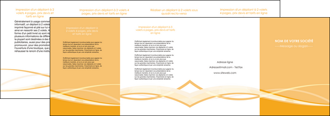 modele depliant 4 volets  8 pages  orange pastel fond pastel tendre MID58219