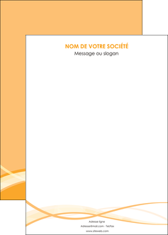 imprimerie affiche orange pastel fond pastel tendre MID58221