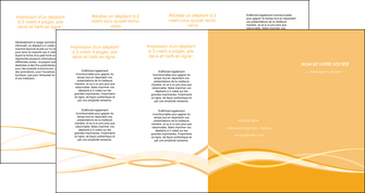 personnaliser modele de depliant 4 volets  8 pages  orange pastel fond pastel tendre MID58223