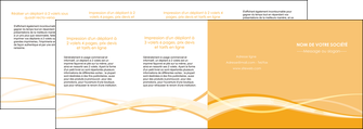 personnaliser modele de depliant 4 volets  8 pages  orange pastel fond pastel tendre MID58225