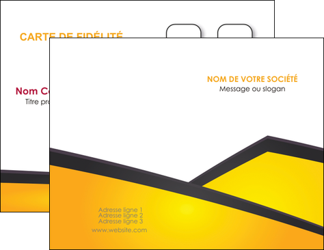 modele carte de visite jaune fond jaune colore MLIP58289