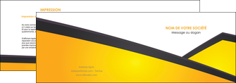exemple depliant 2 volets  4 pages  jaune fond jaune colore MLIGCH58297