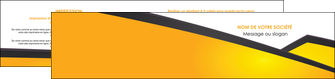 personnaliser maquette depliant 2 volets  4 pages  jaune fond jaune colore MLIGCH58317