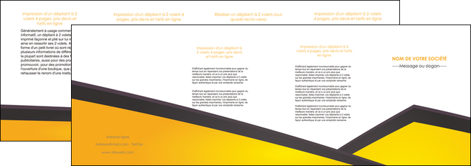 creation graphique en ligne depliant 4 volets  8 pages  jaune fond jaune colore MLIP58323