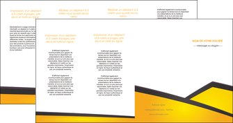 modele depliant 4 volets  8 pages  jaune fond jaune colore MLIGCH58327