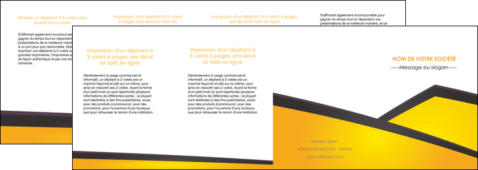 imprimer depliant 4 volets  8 pages  jaune fond jaune colore MLIP58329