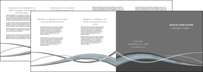creer modele en ligne depliant 4 volets  8 pages  gris fond gris vecteur MLGI58385