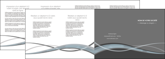 creer modele en ligne depliant 4 volets  8 pages  gris fond gris vecteur MLGI58385
