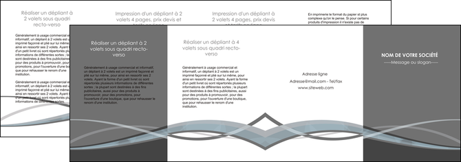 faire depliant 4 volets  8 pages  gris fond gris vecteur MLGI58391