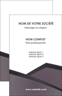 personnaliser modele de carte de visite violet noir courbes MLIGBE58403