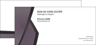 imprimerie carte de correspondance violet noir courbes MLIGBE58431
