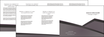 modele depliant 4 volets  8 pages  violet noir courbes MLIGBE58437