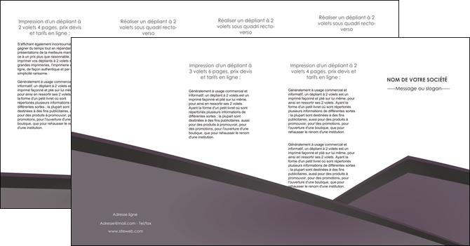creer modele en ligne depliant 4 volets  8 pages  violet noir courbes MLGI58441
