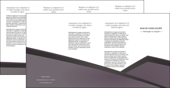 creer modele en ligne depliant 4 volets  8 pages  violet noir courbes MLIGBE58441