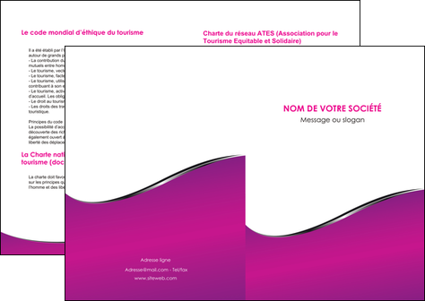 modele en ligne depliant 2 volets  4 pages  violet fond violet colore MLGI58635