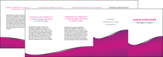 cree depliant 4 volets  8 pages  violet fond violet colore MLGI58677
