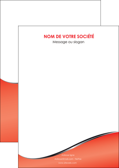 maquette en ligne a personnaliser flyers rouge rouille colore MFLUOO58693