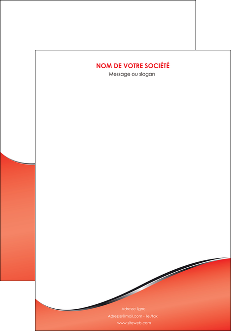 personnaliser maquette affiche rouge rouille colore MFLUOO58695