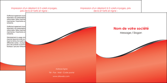 exemple depliant 2 volets  4 pages  rouge rouille colore MFLUOO58719