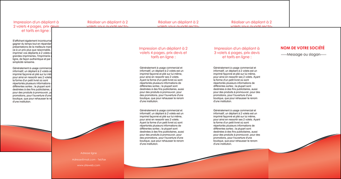 personnaliser modele de depliant 4 volets  8 pages  rouge rouille colore MFLUOO58737