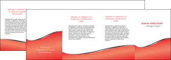 personnaliser modele de depliant 4 volets  8 pages  rouge rouille colore MFLUOO58739