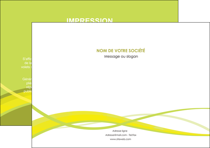 faire modele a imprimer flyers espaces verts vert vert pastel fond vert MFLUOO58755