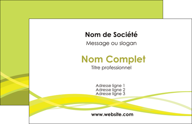 exemple carte de visite espaces verts vert vert pastel fond vert MFLUOO58777