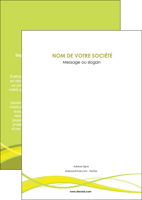maquette en ligne a personnaliser flyers espaces verts vert vert pastel fond vert MFLUOO58785