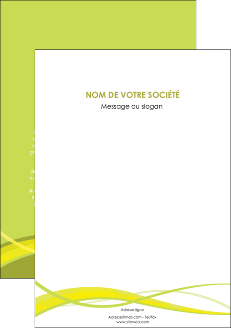 maquette en ligne a personnaliser flyers espaces verts vert vert pastel fond vert MFLUOO58789