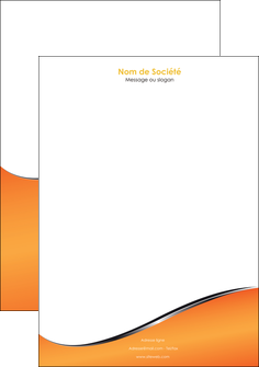 modele en ligne tete de lettre orange gris courbes MLIGCH58887