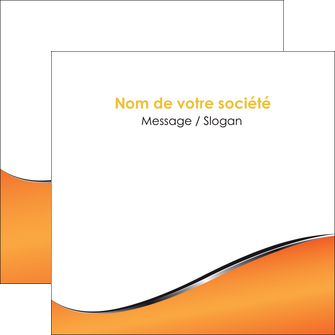 personnaliser maquette flyers orange gris courbes MLIGCH58889
