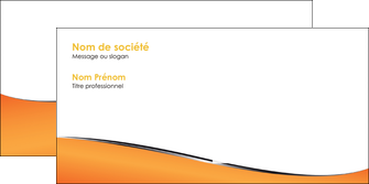imprimer enveloppe orange gris courbes MLIGCH58893